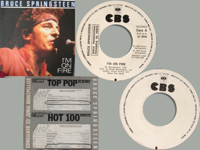 Bruce Springsteen - I'M ON FIRE (ONE SIDED)